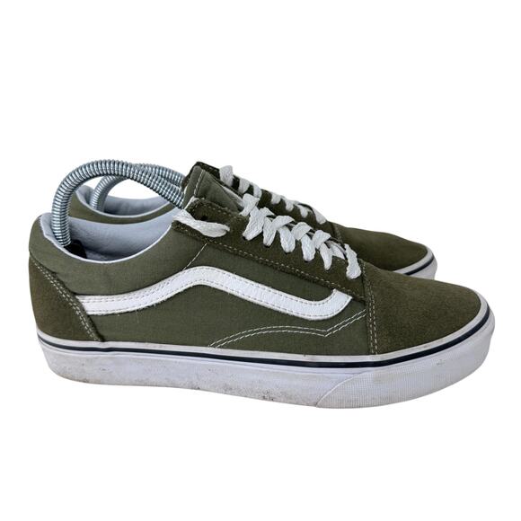 Vans Off The Walls Old School Low Top Sneaker Shoes Men\'s 8 Green Lace Up 721356 main image 5